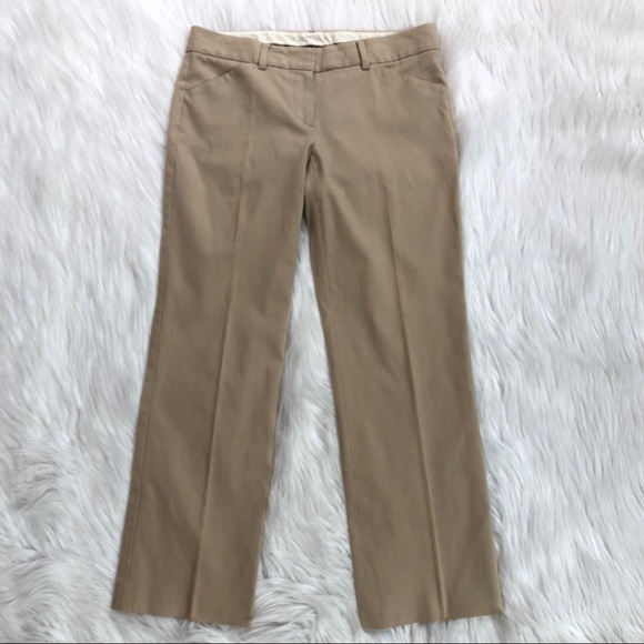 Theory Cropped Khaki Beige Pants Size 2 - Picture 1 of 4
